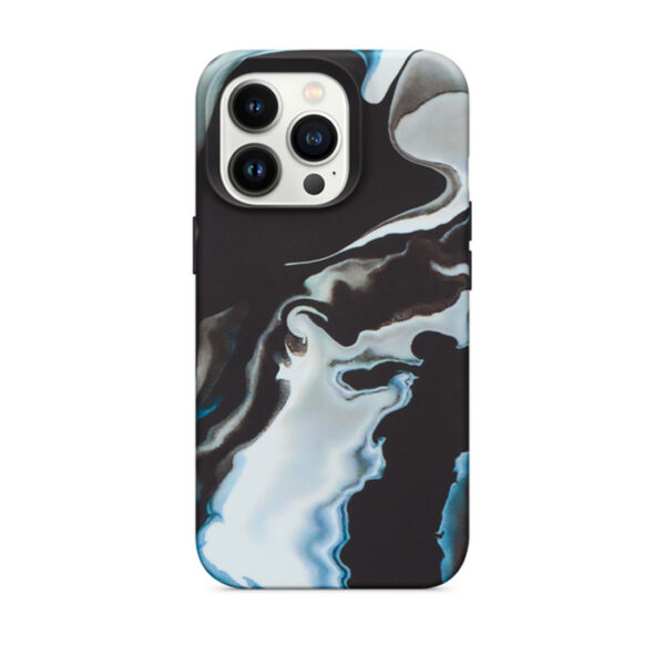 Siyah/Beyaz iPhone 12 Pro Max silikon kılıf
